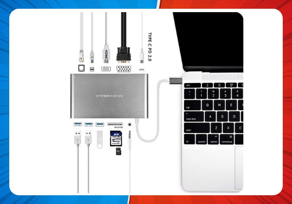Kết nối Macbook với màn hình ngoài type C