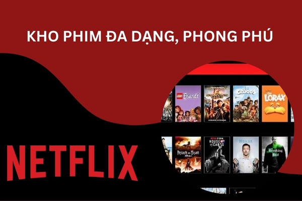 Kho nội dung của Netflix đa dạng, phong phú
