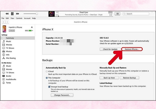 Khôi phục cài đặt gốc trên điện thoại iPhone của bạn B2 Khôi phục cài đặt gốc trên điện thoại iPhone của bạn B2