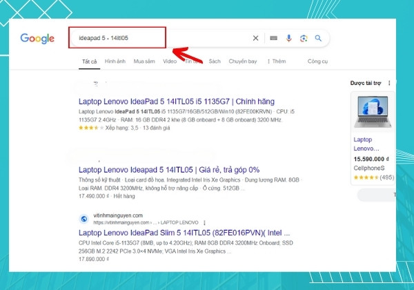 Kiểm tra kích thước màn hình laptop bằng thông số kỹ thuật bước 2