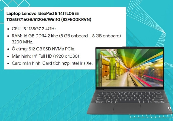 Kiểm tra kích thước màn hình laptop bằng thông số kỹ thuật bước 3