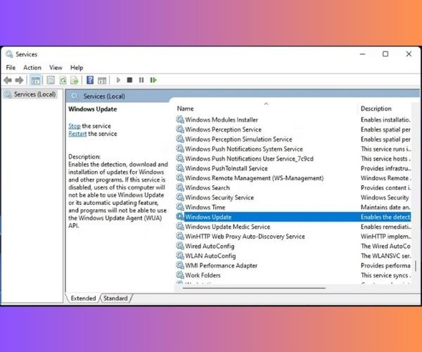 Kiểm tra Windows Update Service - 1