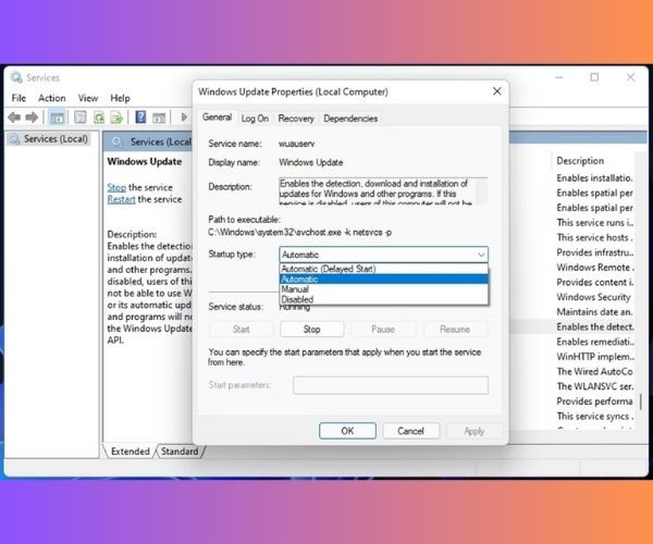 Kiểm tra Windows Update Service - 2