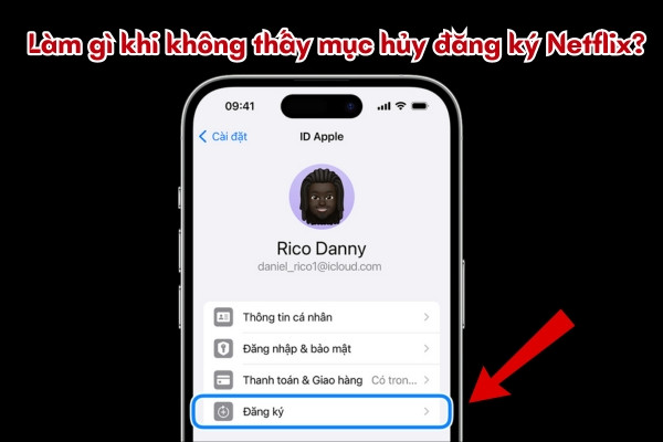 Làm gì khi không thấy mục hủy đăng ký Netflix