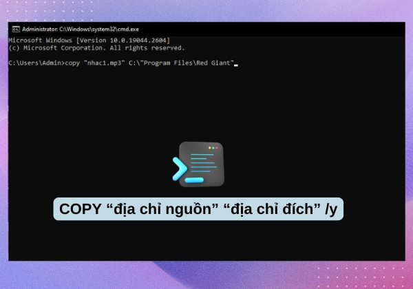 Lệnh Copy trong CMD