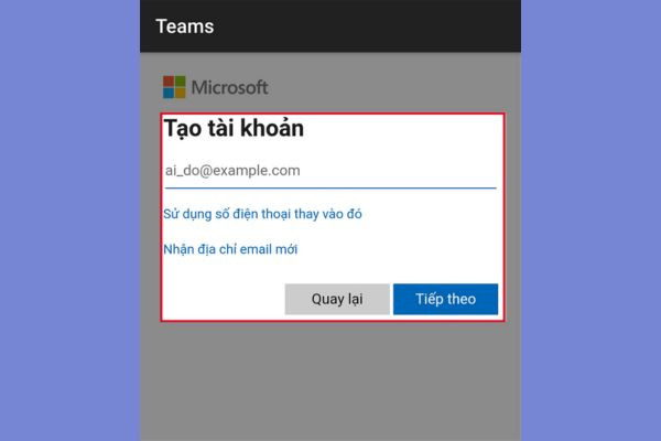Microsoft Teams download trên điện thoại bước 3 Microsoft Teams download trên điện thoại bước 3