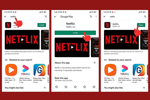 Mua tài khoản Netflix trên Android b1