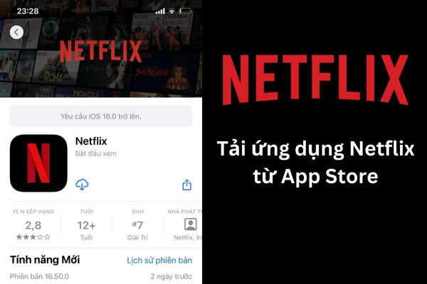 Mua tài khoản Netflix trên iPhone, iPad