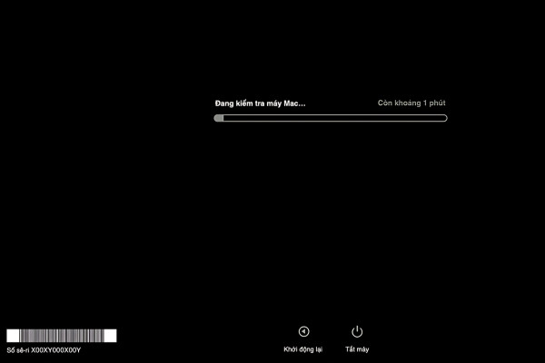 Phần mềm Apple Hardware Test bước 3
