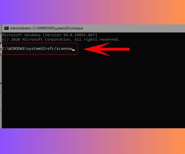 Quét và sửa lỗi các file hệ thống bước 4