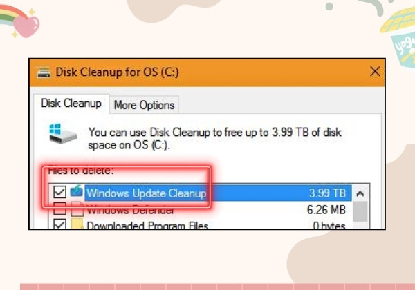 Sử dụng Disk Clean bước 5