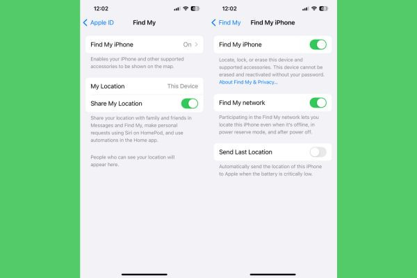 Sử dụng Find My trên điện thoại bước 2