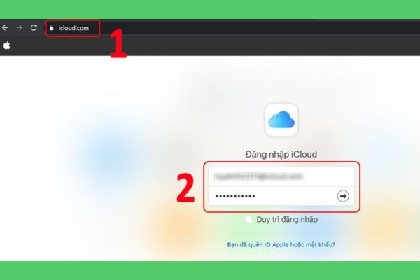 Sử dụng Find My trên máy tính bước 1