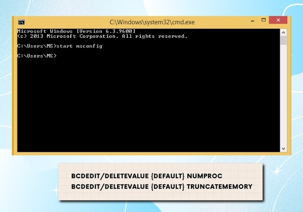 Sử dụng lệnh bcdedit trong Command Prompt bước 5