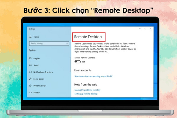 Sử dụng Setting&nbsp;B3