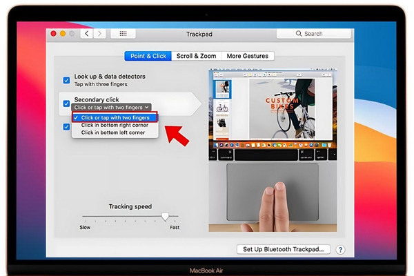 Sử dụng Trackpad click chuột phải trên MacBook b3