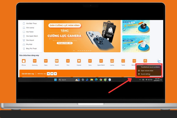 Sử dụng “Troubleshoot sound problems”&nbsp; B2