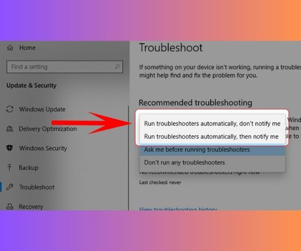 Sử dụng Troubleshooter để máy tính tự động phát hiện và sửa lỗi bước 3