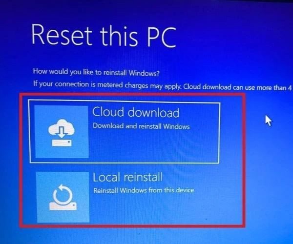 Sử dụng Windows Recovery Environment để cài lại Win 11 bước 6 Sử dụng Windows Recovery Environment để cài lại Win 11 bước 6