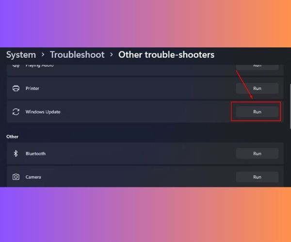 Sử dụng Windows Update Troubleshooter-1