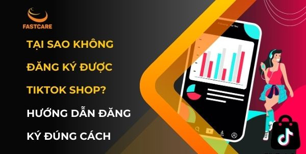 Tại sao không đăng ký được TikTok Shop? Hướng dẫn đăng ký đúng cách Hãy cùng FASTCARE khám phá lý do tại sao không đăng ký được TikTok Shop. Hướng dẫn dưới đây sẽ giúp bạn giải quyết được vấn đề phổ biến này khi bán hàng. TikTok Shop đang trở thành một trong những nền tảng thương mại điện tử phổ biến, thu hút sự quan tâm của nhiều doanh nghiệp và cá nhân muốn khai thác tiềm năng bán hàng trực tuyến. Tuy vậy, không ít người đang gặp phải những khó khăn và thách thức khi đăng ký tài khoản. Việc không đăng ký được TikTok Shop có thể do nhiều nguyên nhân khác nhau, từ các yêu cầu về tài liệu, lỗi kỹ thuật đến việc không tuân thủ các quy định của nền tảng.  Trong bài viết này, FASTCARE sẽ cùng bạn phân tích chi tiết những lý do tại sao không đăng ký được TikTok Shop. Đồng thời, cung cấp một hướng dẫn cụ thể để giúp bạn thực hiện quá trình đăng ký một cách chính xác và hiệu quả nhất. Qua đó, bạn sẽ nắm rõ được những thông tin cần thiết và tận dụng tối đa cơ hội kinh doanh mà TikTok Shop mang lại. Tại sao không đăng ký được TikTok Shop? Việc đăng ký TikTok Shop là một bước quan trọng đối với những ai muốn tận dụng nền tảng này để kinh doanh trực tuyến. Tuy nhiên, để đăng ký thành công, tài khoản của bạn cần đáp ứng một số tiêu chí nhất định. Dưới đây là những lý do phổ biến để giúp bạn trả lời câu cho câu hỏi tại sao không đăng ký được TikTok Shop: Tài khoản đủ điều kiện trên 18 tuổi: Một trong những yêu cầu cơ bản là bạn phải đủ 18 tuổi mới có thể tham gia vào TikTok Shop. Điều này đảm bảo rằng người dùng có đủ năng lực pháp lý để tham gia vào các hoạt động thương mại trên nền tảng. Tài khoản TikTok có tối thiểu 10.000 người theo dõi: TikTok Shop thường yêu cầu tài khoản có một lượng người theo dõi nhất định, tối thiểu là 10.000 người. Điều này đảm bảo rằng bạn có tầm ảnh hưởng đủ lớn trên nền tảng để kinh doanh hiệu quả.  Tài khoản của bạn là GPPPA: Nếu tài khoản thuộc nhóm GPPPA (Tài khoản Chính phủ), thì bạn cũng sẽ không thể đăng ký được TikTok Shop. Thiếu thông tin xác thực: Việc không cung cấp đầy đủ giấy tờ hoặc thông tin cần thiết, có thể là lý do tại sao không đăng ký được TikTok Shop. Lỗi kỹ thuật từ hệ thống: Đôi khi, sự cố kỹ thuật từ phía TikTok có thể làm gián đoạn quá trình đăng ký, khiến bạn không thể hoàn tất. Vi phạm chính sách cộng đồng: Nếu tài khoản của bạn từng vi phạm các chính sách cộng đồng của TikTok, bạn có thể bị hạn chế hoặc từ chối đăng ký TikTok Shop.  Hướng dẫn cách đăng ký TikTok Shop Để tận dụng tối đa tiềm năng của TikTok Shop, việc đăng ký tài khoản đúng cách là bước đầu tiên vô cùng quan trọng. Sau khi hiểu được những nguyên nhân tại sao không đăng ký được TikTok Shop, FASTCARE sẽ cung cấp cho bạn quy trình chi tiết để đăng một cách dễ dàng và nhanh chóng: Bước 1: Trước tiên, tại giao diện chính của TikTok hãy chọn mục Hồ sơ. Tiếp theo, nhấn biểu tượng ba gạch ở góc phải màn hình và chọn mục TikTok Studio.  Bước 2: Sau đó vào mục TikTok Shop cho nhà sáng tạo. Lúc này, nếu đã đáp ứng đủ 3 tiêu chí cơ bản của TikTok, bạn chỉ cần chọn Đăng ký là hoàn tất.  Xem thêm: ➥ Nguyên nhân không gắn được link sản phẩm vào video TikTok ➥ TikTok Shop không hiện sản phẩm? Đâu là giải pháp Những lưu ý khi bán hàng trên TikTok Shop Khi bán hàng trên TikTok Shop, có một số điều quan trọng mà bạn cần chú ý để đảm bảo kinh doanh hiệu quả và tuân thủ quy định của nền tảng. Dưới đây là các lưu ý chính: Tuân thủ chính sách cộng đồng của TikTok: Đảm bảo rằng nội dung của bạn không vi phạm các quy định về sản phẩm, ngôn ngữ hoặc hành vi mà TikTok đề ra. Sản phẩm bị hạn chế: Một số sản phẩm như trang sức vàng bạc, chăm sóc sắc đẹp và sức khỏe, thực phẩm đóng gói sẵn, và đồ dùng y tế cho thú cưng cần phải được kiểm duyệt trước khi đăng bán. Tránh nội dung chính trị: Không nên truyền bá hoặc trưng bày các sản phẩm liên quan đến chính trị, tránh các rủi ro về mặt pháp lý và hình ảnh thương hiệu.  Bảo vệ quyền sở hữu trí tuệ: Không kinh doanh các sản phẩm vi phạm quyền sở hữu trí tuệ để tránh các vấn đề pháp lý và bảo vệ danh tiếng của bạn. Trung thực trong quảng cáo: Đảm bảo rằng sản phẩm được quảng bá đúng với nội dung quảng cáo, không đánh lừa hoặc gây hiểu lầm cho khách hàng dưới bất kỳ hình thức nào. Chăm sóc khách hàng: Hỗ trợ khách hàng kịp thời và chuyên nghiệp, giải đáp mọi thắc mắc và khiếu nại để xây dựng uy tín và niềm tin luôn là nguyên tắc quan trọng khi bán hàng. Theo dõi hiệu quả chiến dịch: Nhớ rằng hãy luôn liên tục theo dõi và đánh giá hiệu quả các chiến dịch quảng cáo và bán hàng để điều chỉnh chiến lược kịp thời nha.  Nguyên nhân tại sao không đăng ký được TikTok Shop có thể đến từ nhiều lý do khác nhau, từ các yêu cầu cụ thể về tài khoản, đến các vấn đề kỹ thuật hoặc chính sách của nền tảng. Hy vọng rằng với những thủ thuật chi tiết trên của FASTCARE, bạn sẽ dễ dàng vượt qua các trở ngại và hoàn tất quá trình đăng ký TikTok Shop một cách suôn sẻ. 