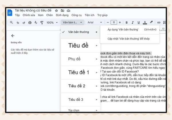 Tạo Headings B2 Tạo Headings B2