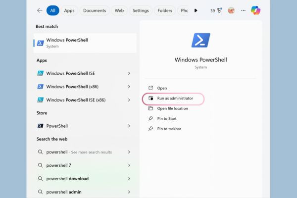 Tắt BitLocker Win 11 bằng Powershell bước 2 Tắt BitLocker Win 11 bằng Powershell bước 2