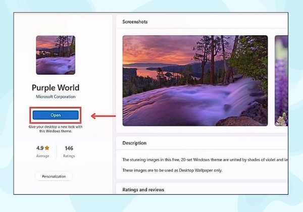 Thay đổi hình nền bằng cách chọn Theme mới trên Windows 11 B5