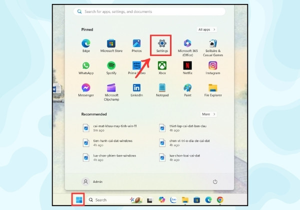 Thay đổi hình nền máy tính Win 11 bằng cách chọn Background mới B1