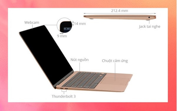 Thiết kế Macbook Air M1