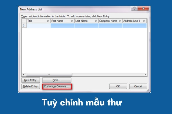 Tuỳ chỉnh mẫu thư Tuỳ chỉnh mẫu thư