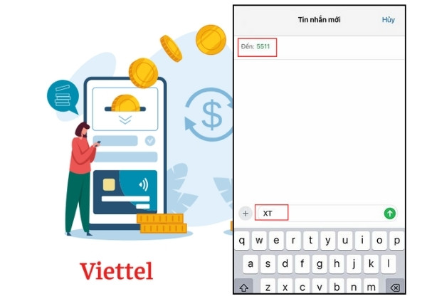 Ứng tiền Viettel tối đa 50k qua 5511