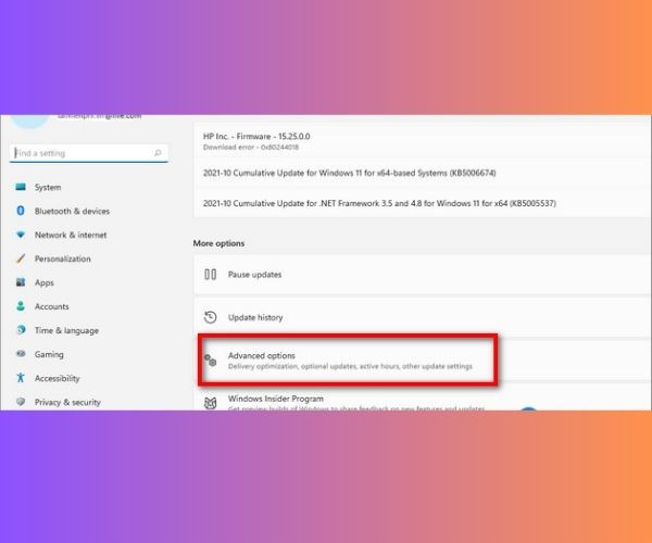 Update driver Win 11 thông qua Settings bước 2