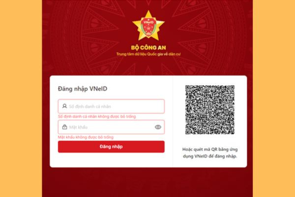 VNeID Không Đăng Nhập Được