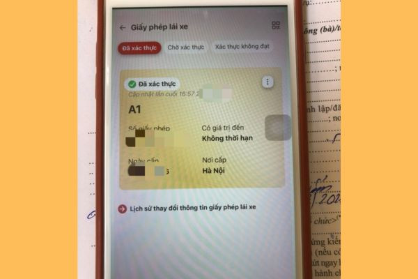 Xem GPLX Bị Tạm Giữ Trên Vneid
