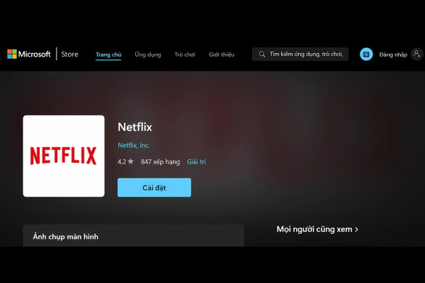 Xem Netflix trên máy tính B2