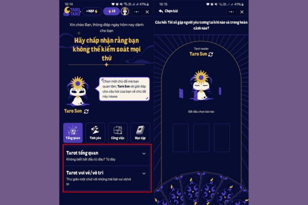 Xem Tarot bằng Taro Taro bước 3