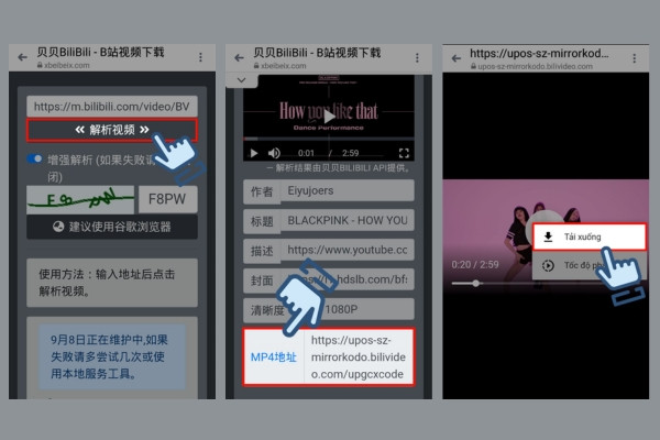 Bật mí cách tải video từ Bilibili về điện thoại nhanh chóng bước 3