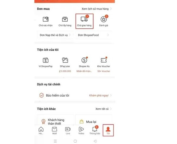 Cách hủy đơn hàng trên Shopee khi chờ giao hàng đơn giản 1
