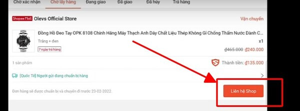 Cách hủy đơn trên Shopee khi đang ở trạng thái chờ lấy hàng 2