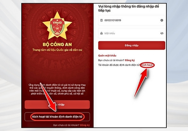 Bước 6: Kích hoạt tài khoản