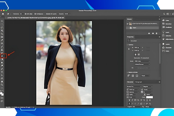 Cách làm Avatar trong suốt bằng Adobe Photoshop bước 2
