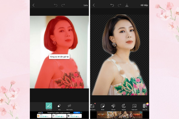 Cách làm avatar trong suốt với Picsart bước 3