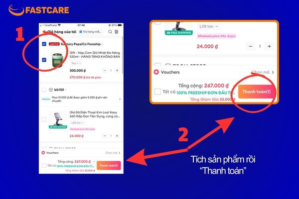 Cách sử dụng voucher Lazada để mua hàng&nbsp;2