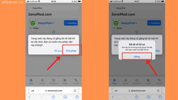Cách tải HappyMod iOS miễn phí&nbsp;B2