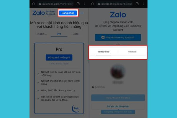 Cách tạo Zalo Business trên điện thoại bước 3 Cách tạo Zalo Business trên điện thoại bước 3