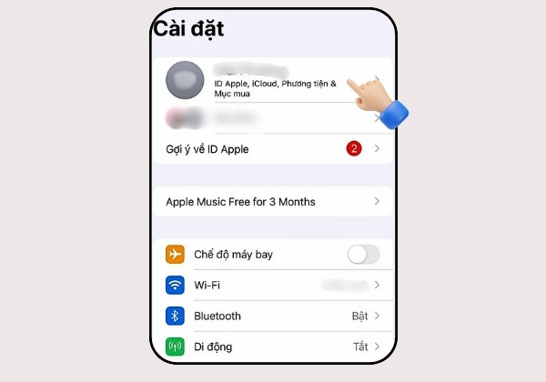 Cách tìm kiếm địa chỉ email trên iPhone qua ID B1