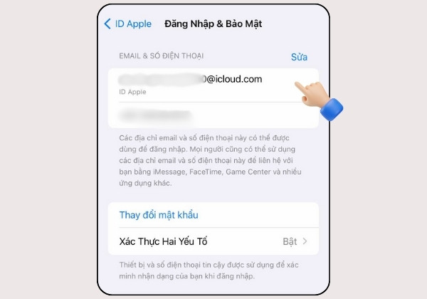 Cách tìm kiếm địa chỉ email trên iPhone qua ID B3