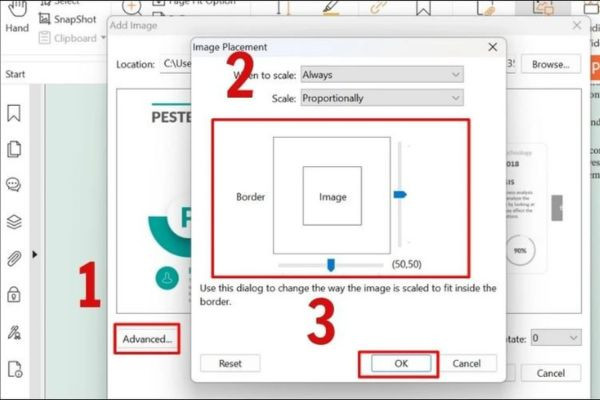 Chèn ảnh qua phần mềm ghép file PDF - Foxit Reader bước 4