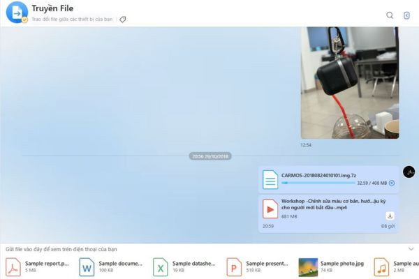 Chia sẻ file nhanh chóng